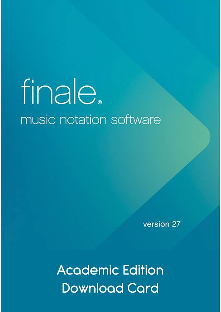 Makemusic Finale 27 Professional Music Notation Software Academic (Download Card)