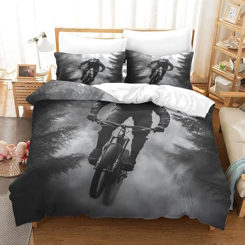 Housse de couette effet 3D en microfibre premium ultra douce 200x200cm - 3