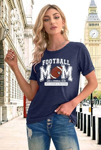 Mama Shirt for Women Baseball Mama Graphic Tshirt Embroidered Mom Life Tee Tops2
