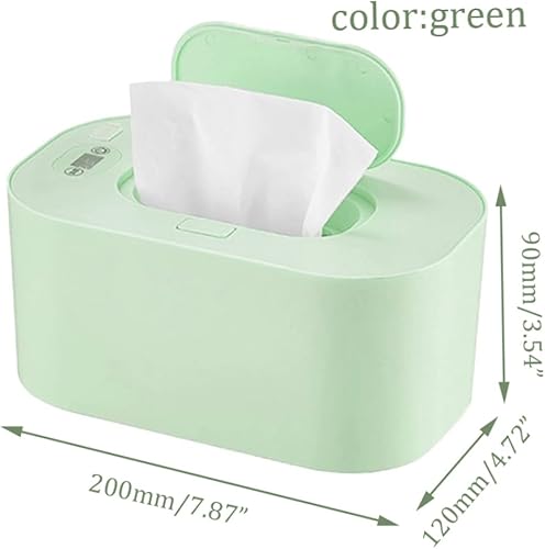 Miniatura 6 de Calentador de toallitas para bebés, pantalla LED, ajustable de 40 a 60, calentador de toallitas húmedas con carga USB, dispensador portátil de