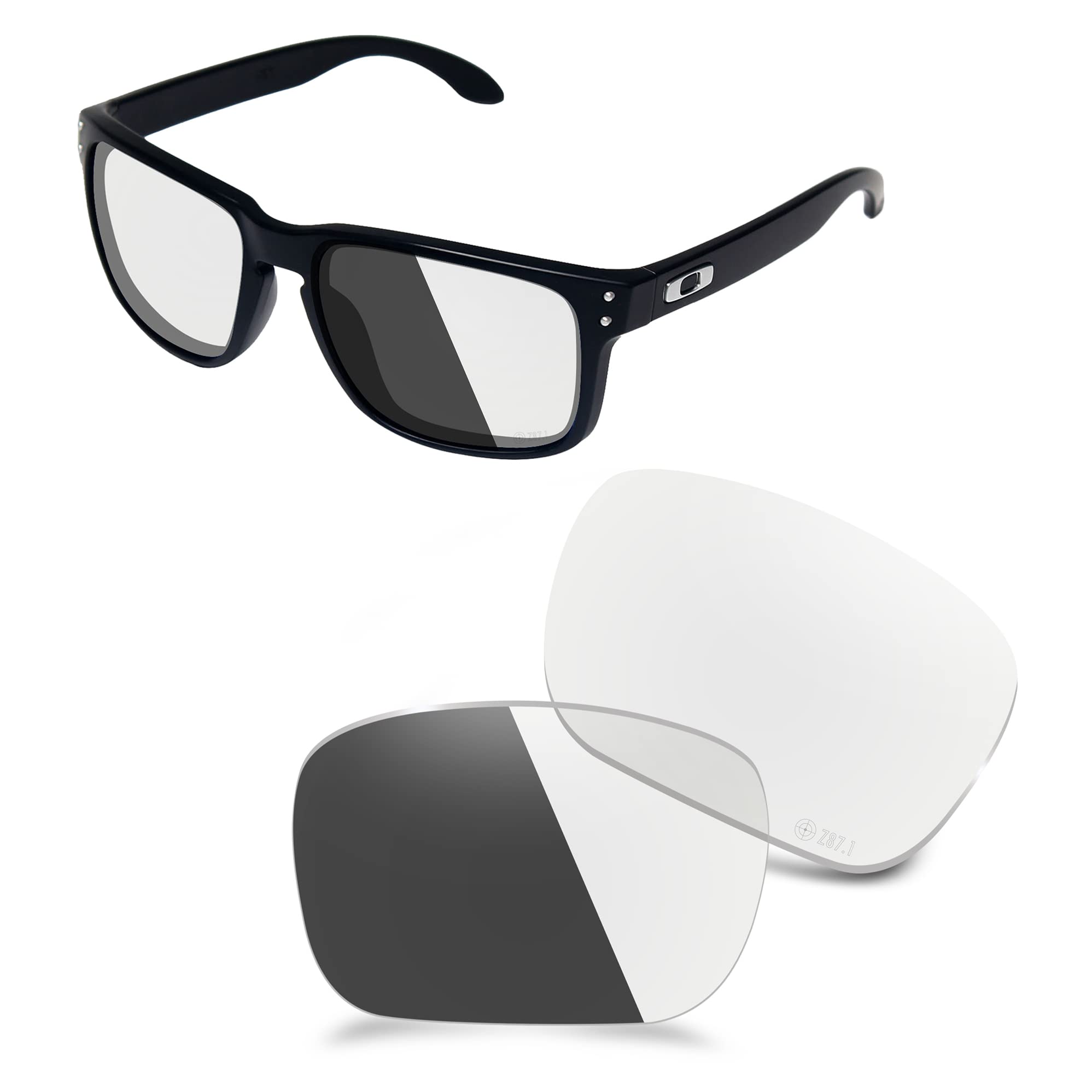 AOZAN ANSI Z87.1 Replacement Lenses Compatible with Oakley Holbrook - HI-DEF Photochromic