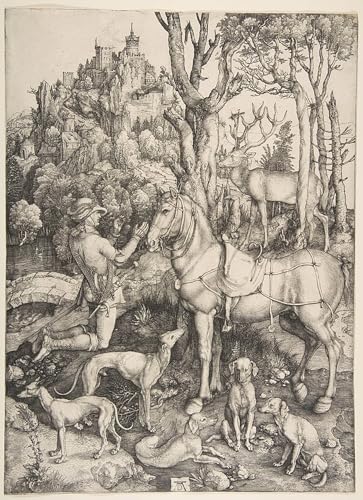 Peinture Albrecht Dürer Saint Eustache décoration murale toile