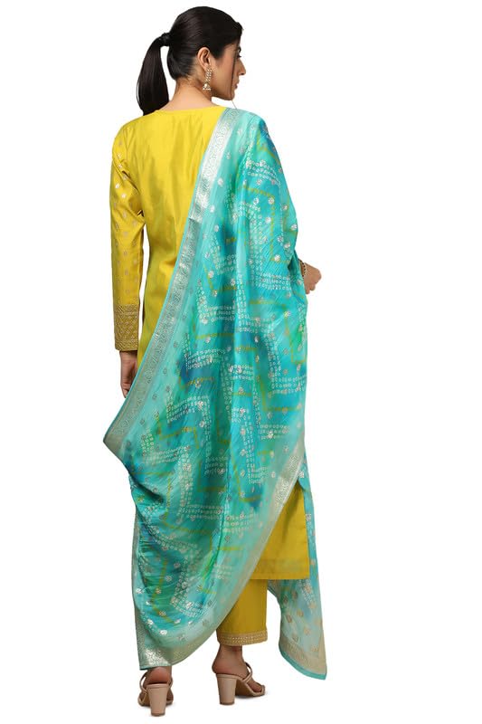 Image of Soch Womens Purple Crepe Floral Print Suit Set With Beads