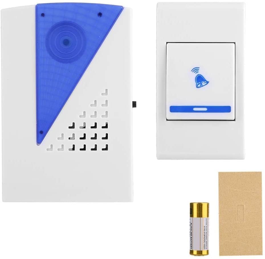 Wireless Door bell Kit Over 100 Feet Range 32 Rings Door Bell Chime LED Flash Cordless Wireless Calling Remote Cantrol Door Bell Ideal for Home/Shop/Office-picture-29