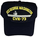 USS GEORGE WASHINGTON CVN-73 Hat - NAVY BLUE - Veteran Owned Business