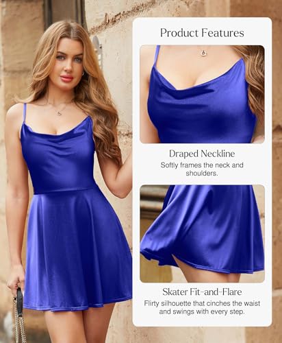 Image of Popilush Mini Corset Dress with Built in Bra, A-line Shapewear Dresses | Spaghetti Strap, Birthdays, Celebrations, Cocktail Parties and Date Nights