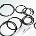 Loose Leaf Binder Rings 2-Inch（15 Pack） Office Book Rings, Nickel Plated Steel Binder Rings, Key Rings, Metal Book Rings,Black