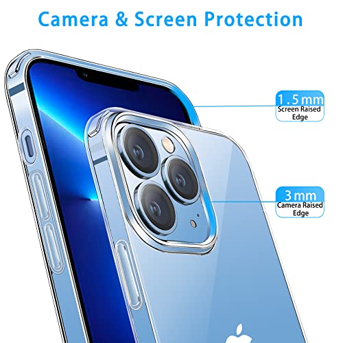 Jjgoo Compatible With Iphone 13 Pro Max Case Clear, Transparent Soft Shockproof Protective Slim Thin Bumper Cover Phone Case For Iphone 13 Pro Max- 6.7 Inch #TOP3