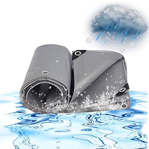 wasserdichte Plane Abdeckung, Aussenbereich 17Mil Für Balkon Boden Camping Pavillon Gartenmöbel Gartenlounge Kugelgrill Quadratisch Trampolin