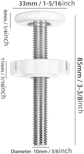 Miniatura 2 de CALIDAKA Adaptador de puerta para bebé M10, paquete de 4 varillas roscadas para puerta de bebé, kit de piezas de repuesto para puerta de mascotas,