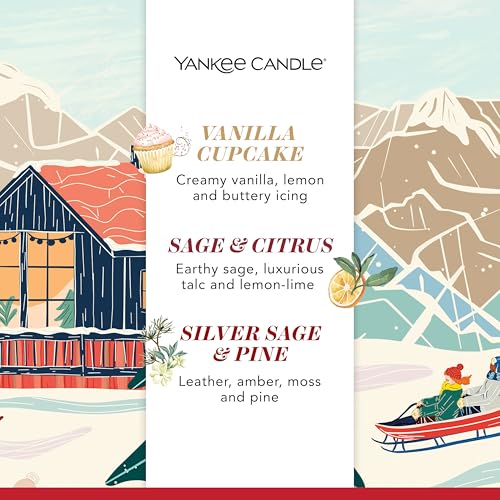 Yankee Candle Set de regalo de velas aromáticas navideñas | 6 mini velas votivas rellenas | Colección Après Ski | Regalos navideños perfectos para mujeres