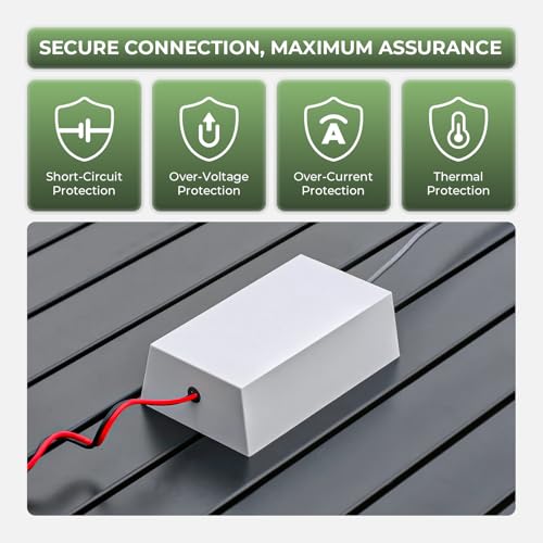 Cable de alimentación Starlink Gen 3 de alta resistencia con conector DC y pinzas 3