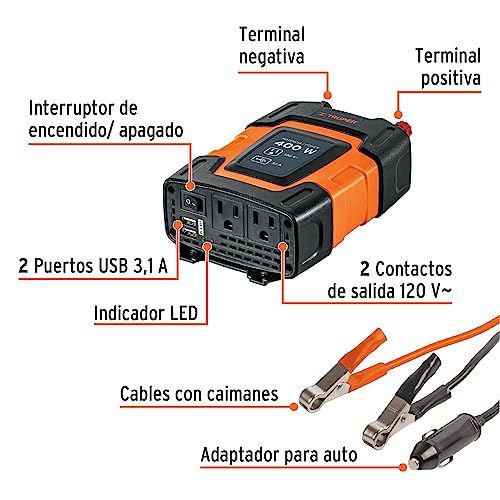 Inversor de corriente para auto Truper 2 Imagen adicional