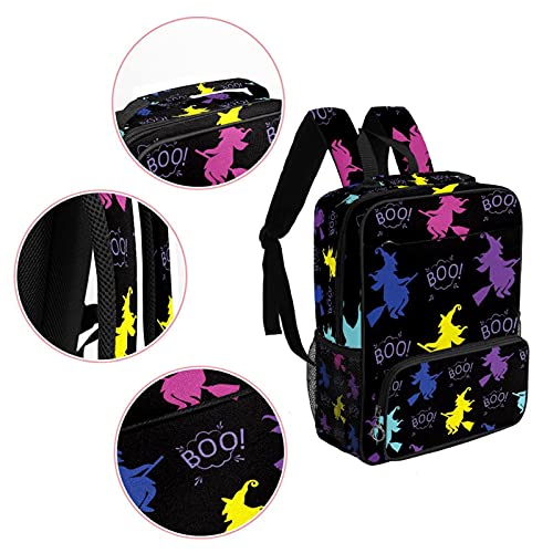 Sac à dos ordinateur portable imprimé sorcière confortable et polyvalent - 4
