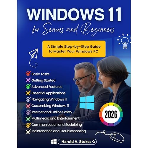 Windows 11 for Seniors and Beginners Audiolibro Por Harold A. Stokes arte de portada