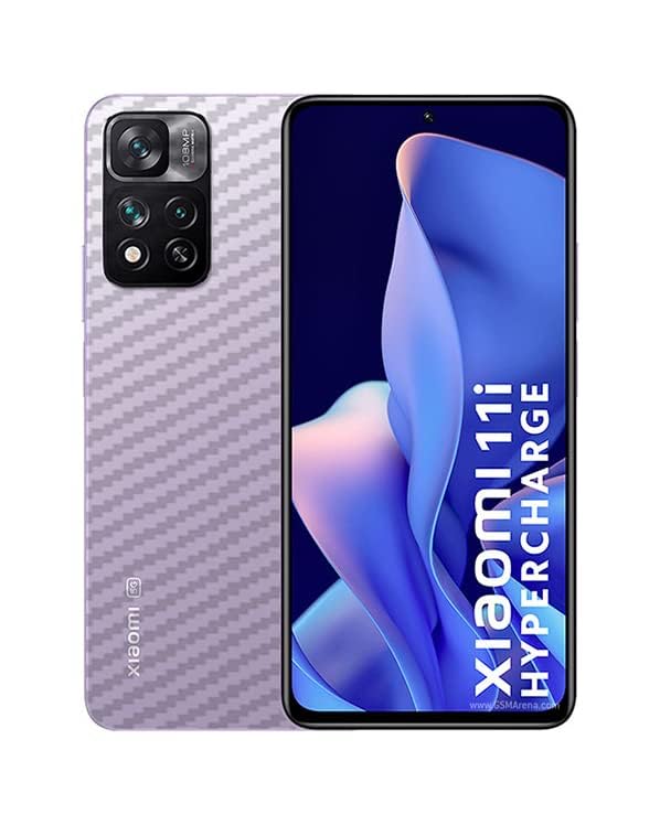 Image of Compatible with Xiaomi 11i HyperCharge 5G Back Skin Sticker /Vinyl wrap /Protective Film Mobile Skin Carbon Fiber Transparent by Candeal Mizhan (only Back)