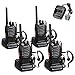 Produktbild Ostazt BF-88e Walkie-Talkie, wiederaufladbar, bidirektionales Radio, tragbar, lange Distanz mit Kopfhörern (4 Stück)