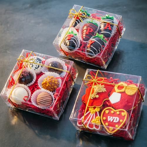 50% OFF en 25 cajas transparentes para panadería 5x5x2 pulgadas - Image 4