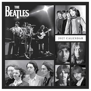TF Publishing 2027 The Beatles Mini Calendar – 7 x 7 inches - Les Beatles, Paul McCartney, John Lennon, RIngo Starr, George Harrison