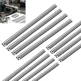 Apalie 12PCS 3mm x 300mm 304 Stainless Steel Round Rod,Metal Rod Smooth Steel Rods,Solid Shaft Rods Bar for Industry,DIY Craft,Metal Working Hobbies