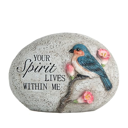 Garden Decor for Bird Statue, Spring Birds Outdoor Garden Decorations Art for Patio Yard Lawn Home Shelf Decor Accent, Spirit Inspirational Figurine, for Bird Lovers Women