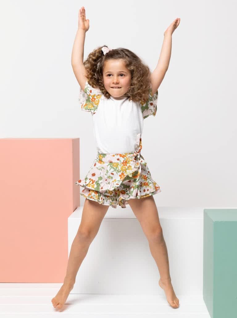 Style Arc Sewing Pattern - Margot Kids Skort