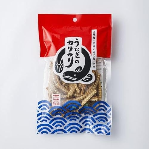 うなぎのカリカリ またいちの塩 無添加 骨せんべい うなぎの骨 鰻 ウナギ 骨 おつまみ 国産 酒のつまみ 珍味 お取り寄せ 酒の肴 おやつ 特産品 名物商品 (単品, またいちの塩)