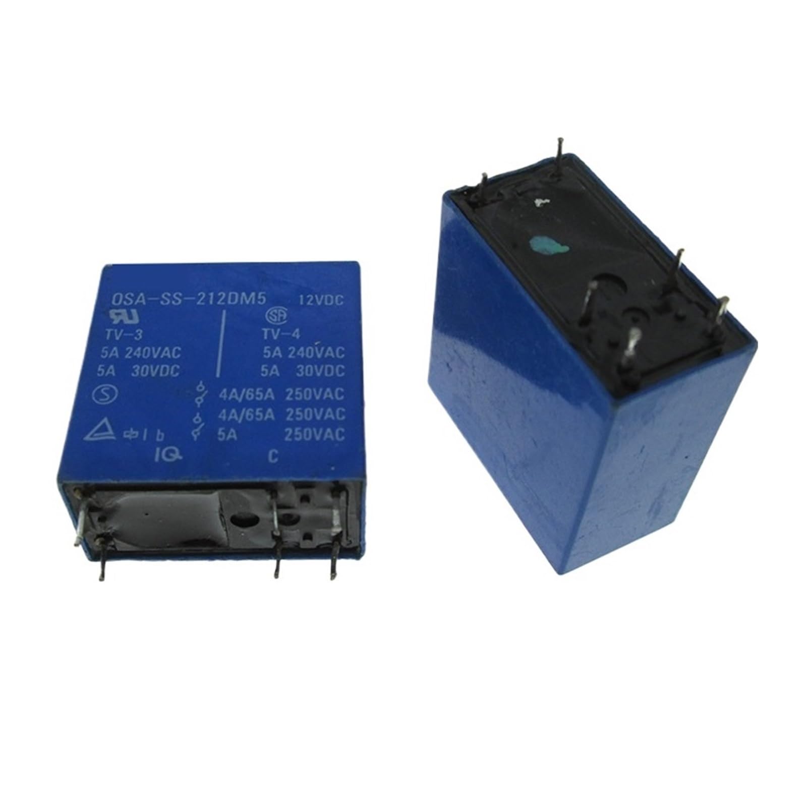 Relais electromagnetique OSA-212DM5 12V boitier de controle electrique DC12V a 6 broches
