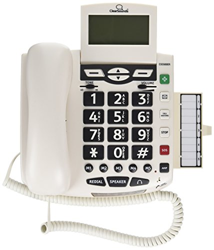 ClearSounds CSCSC600ER Teléfono Fijo con Auricular Blanco miniatura 2