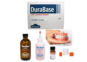 Soft Denture Reline Kit Chairside Acrylic Repair and Rebase Conditioner for Long-Lasting Fit and Comfort - Discomfort Relief