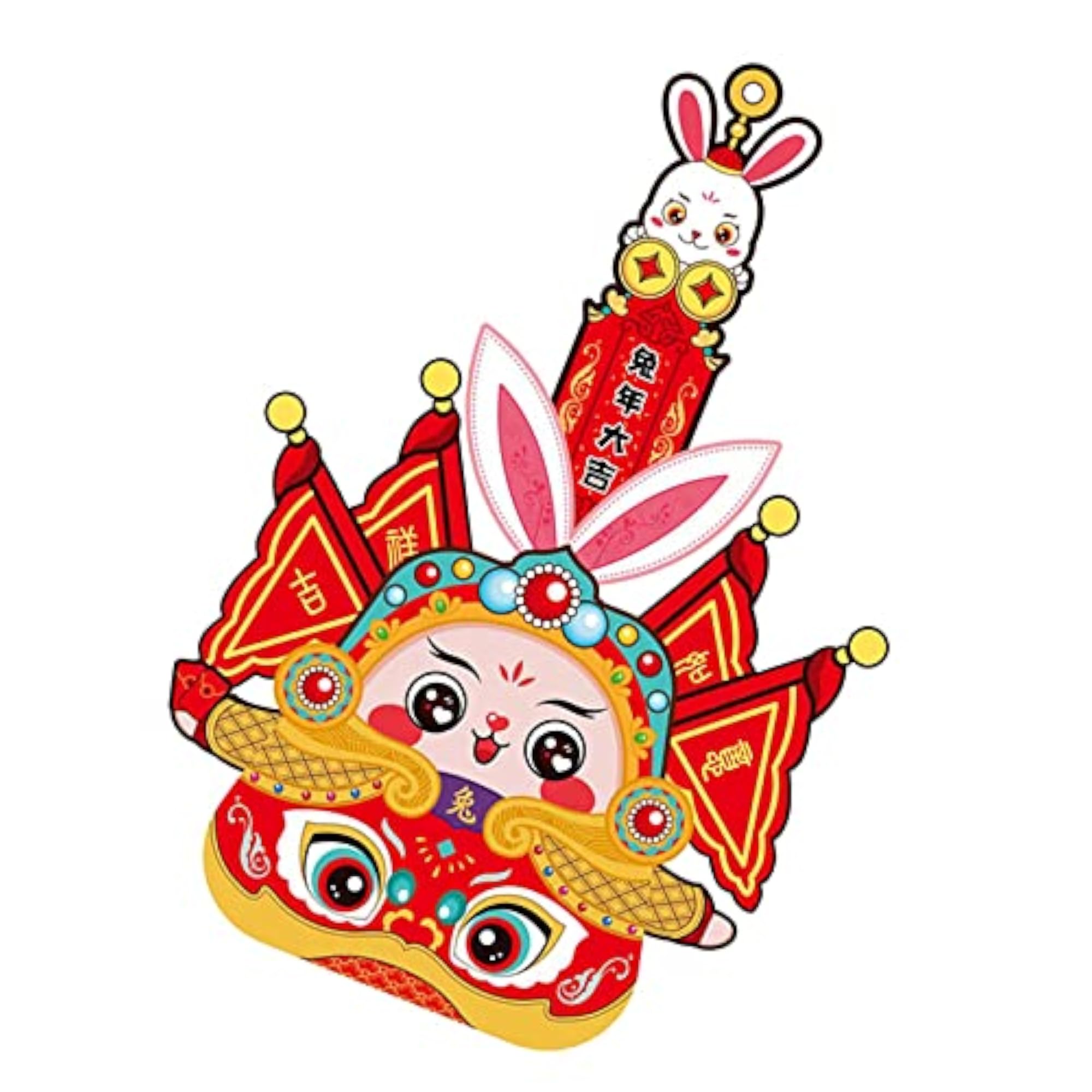 DIY Rabbit Lantern Making Material for Spring Festival