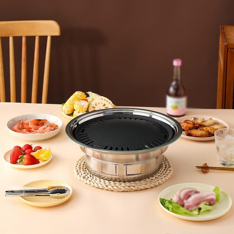 Round-The-Oven Tea Cooking Stainless Steel Barbecue Oven Household Outdoor Camping Oven Portable Barbecue Oven/D/40-23.5-13.5Cm
