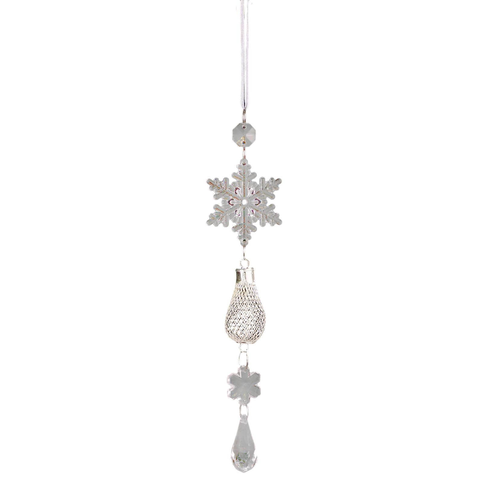 Christmas Decorations Shatterproof Snowflake Hanging Ornament for Holiday Party Tree Home Shatterproof Christmas Ornament
