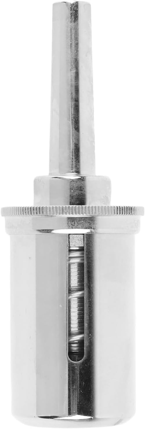 French Horn Pressure Reducing Valve, Brass French Horn Mouthpiece Valve, Adjustable Pressure Relief for Comfortable Blowing, Ergonomic Design for Better Training, Compatible with V (Silver)