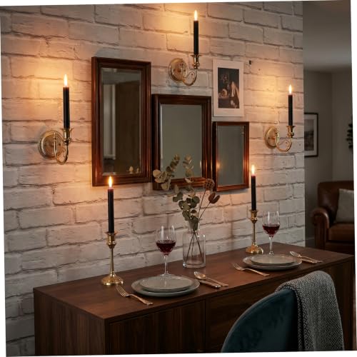 Candelabros de pared de hierro para iluminar dormitorios sin ocupar espacio 3