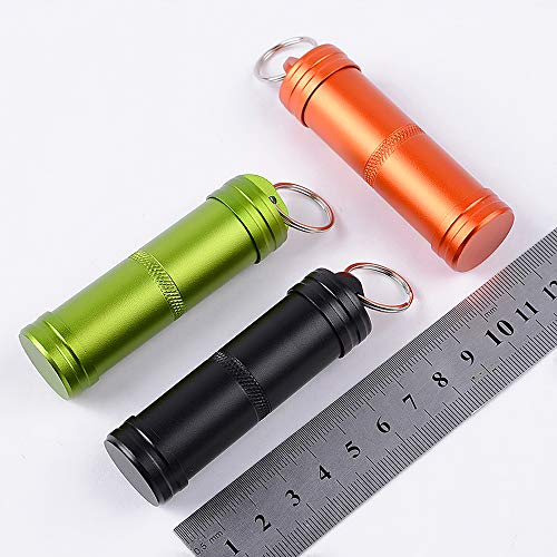 Frasco de comprimido, Andoer Metal super forte CNC ao ar livre à prova d'água emergência primeiros