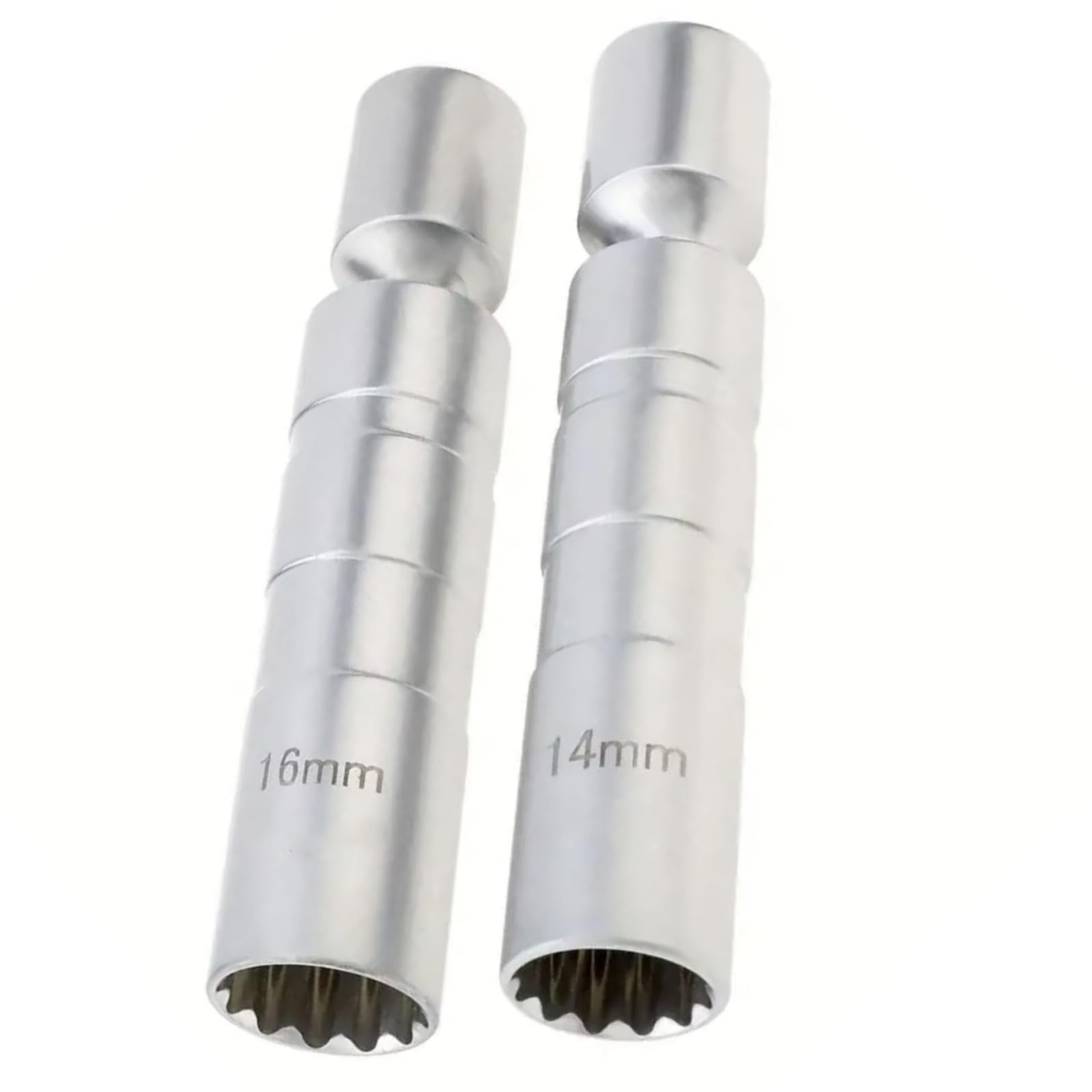 Llave bujía Encendido Llave De Tubo para Bujías De Coche Herramienta Extracción Reparación Magnética Enchufes De Pared Finos para Llave De Bujías(1set)