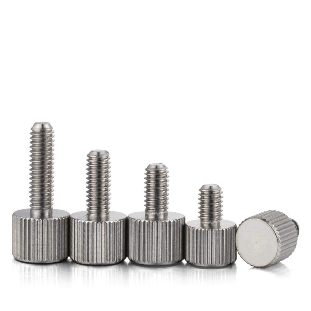 304 Stainless Steel Round Hand Screw Single Head knurled Head 