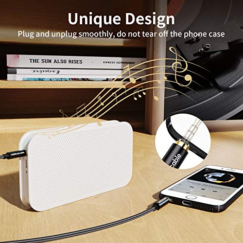 Unbreakcable 3.5Mm Aux Cable With Mic/Microphone (3.9Ft, Hi-Fi Stereo) Audio Cord Auxiliary Cable Male To Male Trrs Jack For Iphone, Ipad, Samsung, Tablet, Car Home Stereos, Sony Headphones, Speaker #TOP4