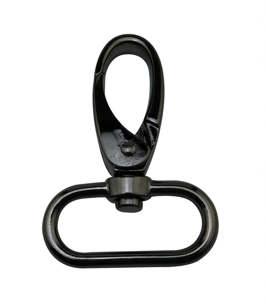Generic Metal Color Gun Lobster Clasps 1 Inches Inside Diameter Oval Swivel Trigger Clips Hooks for Purse Bag Straps Pack of 10
