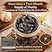 Ajo Negro (Black Garlic) - 60 Whole Cloves - 100% Natural Superfood Dietary Supplement - High in Antioxidants & S-Allylcysteine - Ready to Eat or for Recipes - Vegan, Non-GMO - Authentic by High Supreme