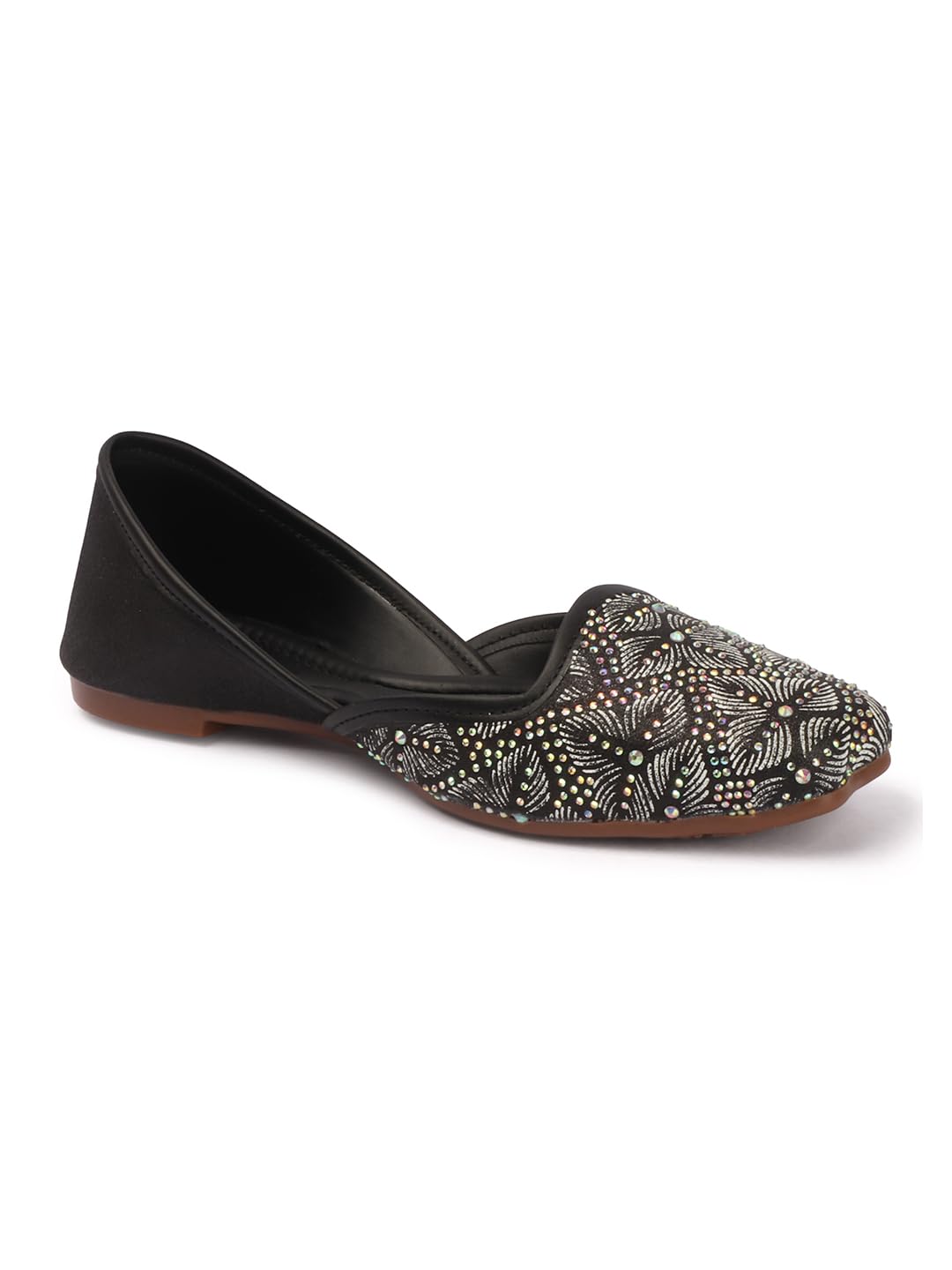 Elegant Textured Mojarie for Women with Soft Comfort Sole, Everyday Casual Wear Slip-On Jutti for Stylish Modern Look-image-6