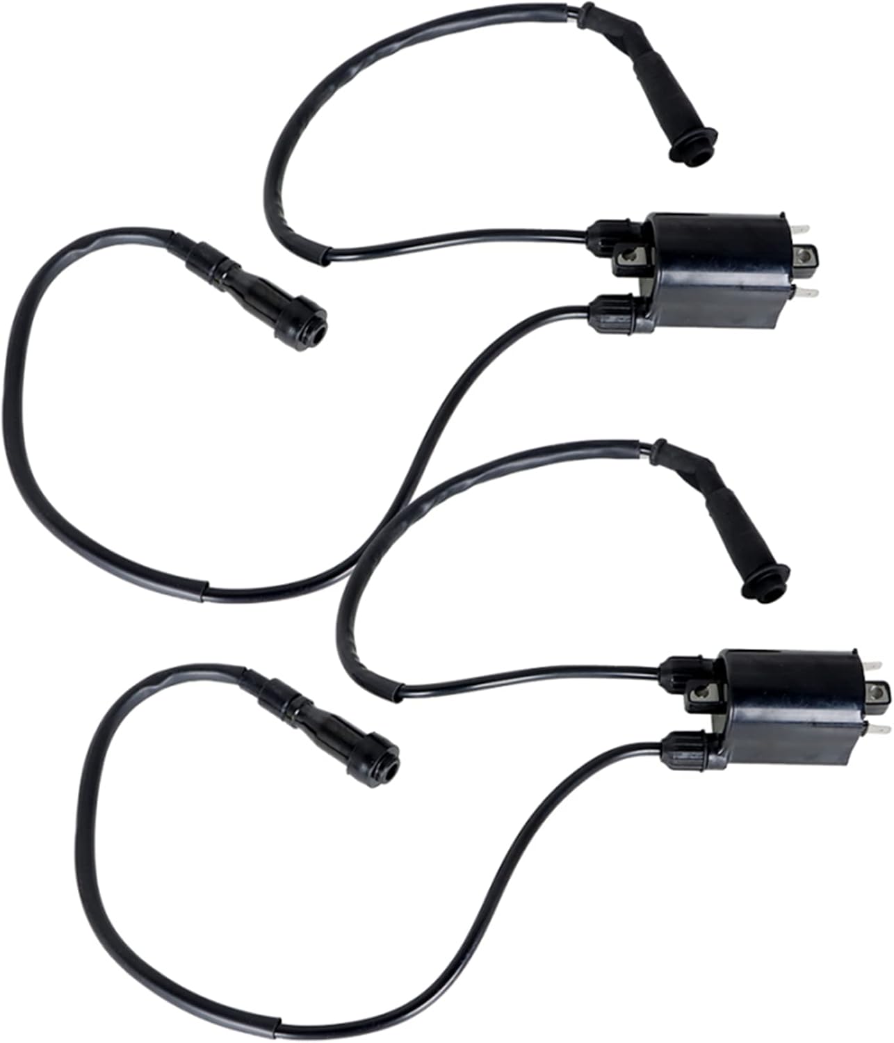 2Pcs Ignition Coil & Spark Plug Cap 30510-MM8-003 Replacement for Honda VLX600 VLX 600 VT600C VT600CD 1988-2007 30701-MF5-000