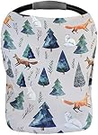 Premium Soft, Stretchy, and Spacious 4 in 1 Multi-Use Cover for Nursing, Baby Car Seat, Stroller, Scarf, and Shopping Cart - Best Gifts by Pobibaby (Magical)