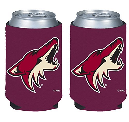NHL Hockey 2014 Team Color Logo Can Kaddy Holder Cooler 2-Pack (Phoenix Coyotes)