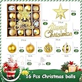 Zoom IMG-1 16 pezzi palline albero di