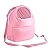 Pet Carrier Bags Hamster Rat Hedgehog Rabbit Sleeping Bag Breathable Portable Outgoing Travel Handbags Backpack With Shoulder Strap ( Color : Pink )