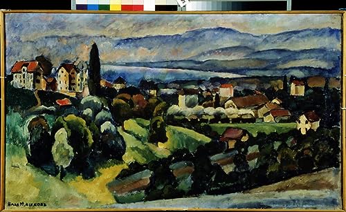 Tableau toile Ilya Ivanovich Mashkov affiche art Vue de la de Nervi décoration murale 60x90