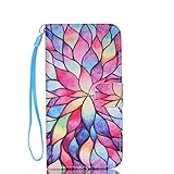 Galaxy S6 Case, JanCalm [Wrist Strap Design][Kickstand] Pattern Premium PU Leather Wallet [Card/Cash Slots] Protective Flip Cover for Samsung Galaxy S6Including -ONE Crystal Pen (Water lily)