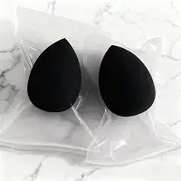 Pacote com 4 esponjas de maquiagem micro porosas em forma de gota - liquidificadores para pó de base